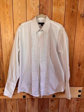 Joseph & Feiss White Men's Tuxedo Shirt
